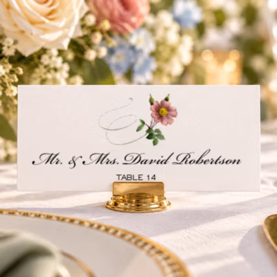 Flat Place Card